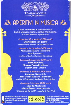 Aperitivi in musica 08/09