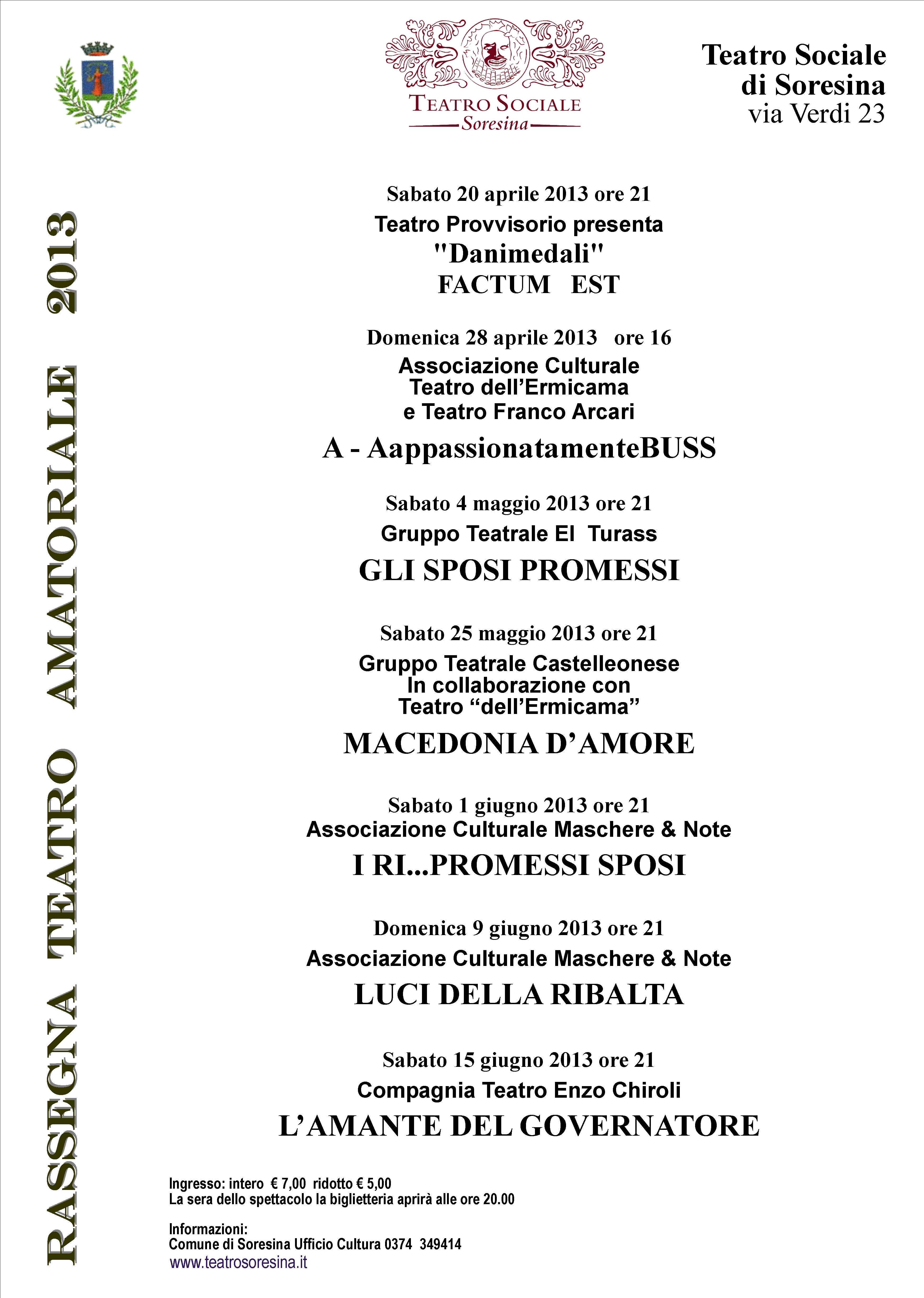 teatro amatoriale 2013